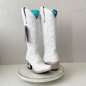 Lane MEGAN MORONEY Smokeshow Womens Cowboy Boots 5.5 White Western Cowgirl Tall